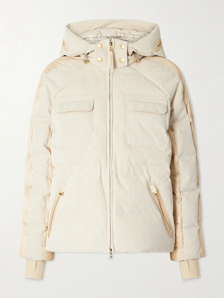  Bogner Bogner - Marli Shell-trimmed Corduroy Down Jacket - Ivory 