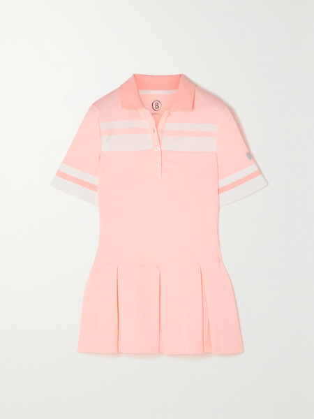  Bogner Bogner - Senja Striped Piqué Golf Top - Pink 