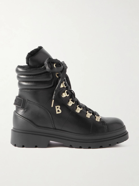  Bogner Bogner - St. Moritz 14 Shearling-lined Leather Ankle Boots - Black 