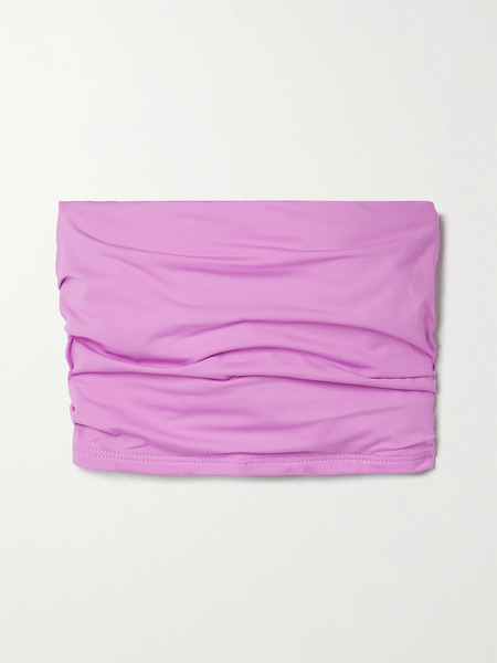  Bondi Born Bondi Born - Raina Gathered Bandeau Bikini Top - Pink 