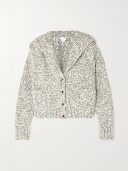  Bottega Veneta Bottega Veneta - Alpaca-blend Cardigan - Gray 