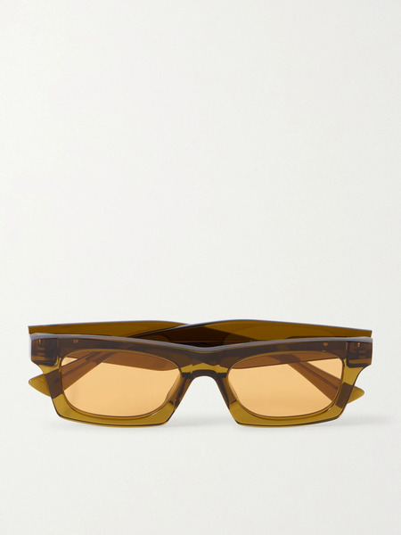  Bottega Veneta Eyewear Bottega Veneta Eyewear - Ribbon Square-frame Acetate Sunglasses - Brown 