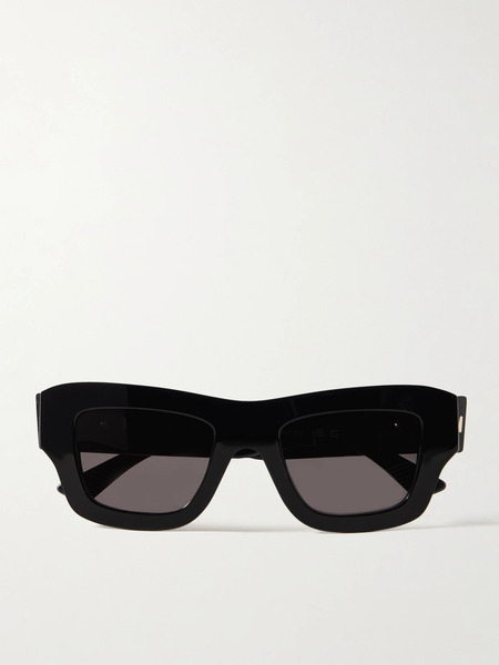  Bottega Veneta Eyewear Bottega Veneta Eyewear - Square-frame Acetate Sunglasses - Black 