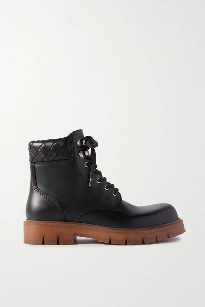  Bottega Veneta Bottega Veneta - Haddock Leather Ankle Boots - Brown 