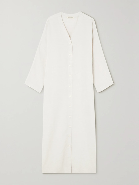  Bouguessa Bouguessa - Amna Woven Midi Dress - Cream 