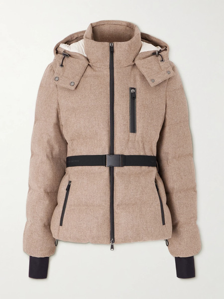  Brunello Cucinelli Brunello Cucinelli - Belted Padded Wool Jacket - Camel 
