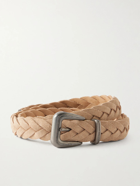  Brunello Cucinelli Brunello Cucinelli - Braided Suede Belt - Neutral 