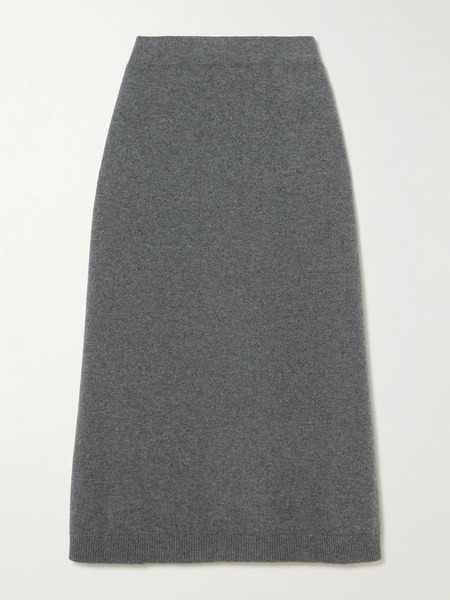  Brunello Cucinelli Brunello Cucinelli - Cashmere Midi Skirt - Dark Gray 