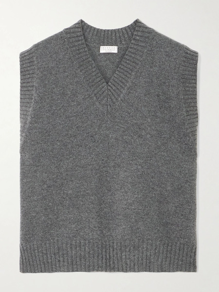 Brunello Cucinelli Brunello Cucinelli - Cashmere Vest - Dark Gray 