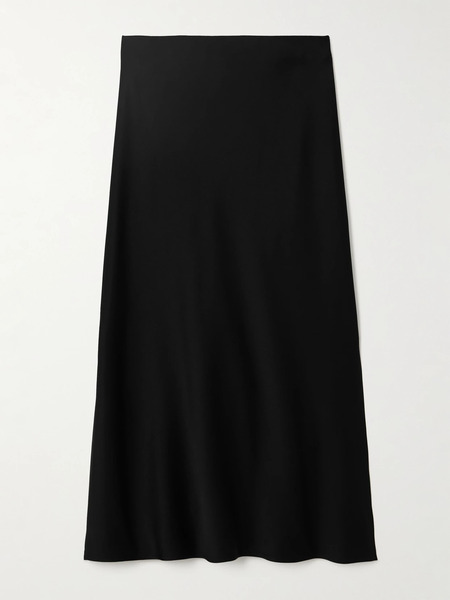  Brunello Cucinelli Brunello Cucinelli - Crepe Midi Skirt - Black 