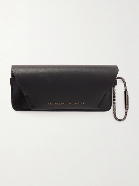  Brunello Cucinelli Brunello Cucinelli - Leather Glasses Case - Black 