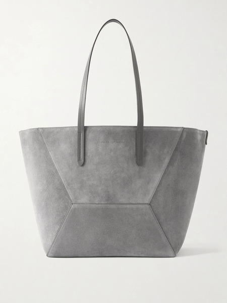  Brunello Cucinelli Brunello Cucinelli - Maxi Suede Tote - Gray 