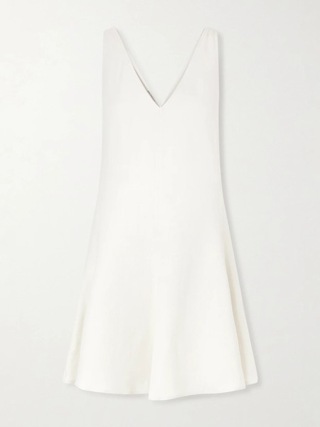  Brunello Cucinelli Brunello Cucinelli - Twill Mini Dress - Cream 