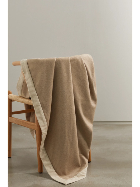 Brunello Cucinelli Brunello Cucinelli - Two-tone Cashmere Blanket - Camel 