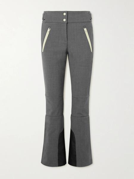  Brunello Cucinelli Brunello Cucinelli - Wool-blend Flared Ski Pants - Gray 