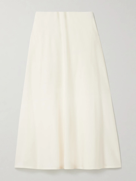  Brunello Cucinelli Brunello Cucinelli - Wool-blend Midi Skirt - Off-white 