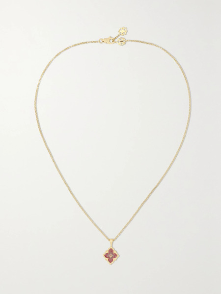  Buccellati Buccellati - Opera Tulle 18-karat Gold And Enamel Necklace - One Size 