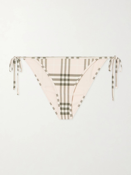  Burberry Burberry - Sadie Checked Bikini Briefs - Pink 