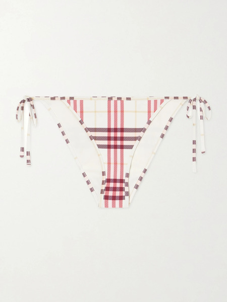  Burberry Burberry - Sadie Checked Bikini Briefs - Pink 