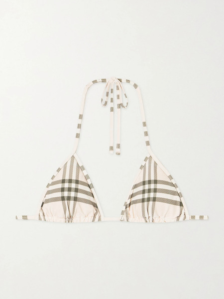  Burberry Burberry - Sadie Checked Bikini Top - Pink 