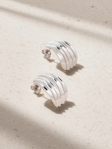  By Pariah By Pariah - Flux Recycled Sterling Silver Earrings - One Size 