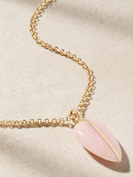  By Pariah By Pariah - 14-karat Recycled Gold Opal Necklace - Pink 