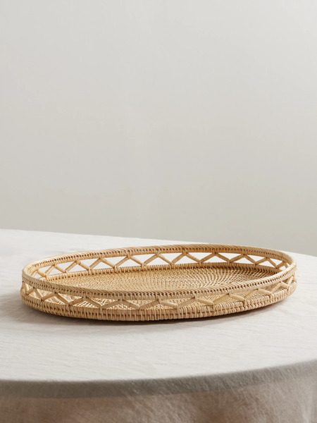  Cabana Cabana - Sabbia Medium Rattan Tray - Light Brown 