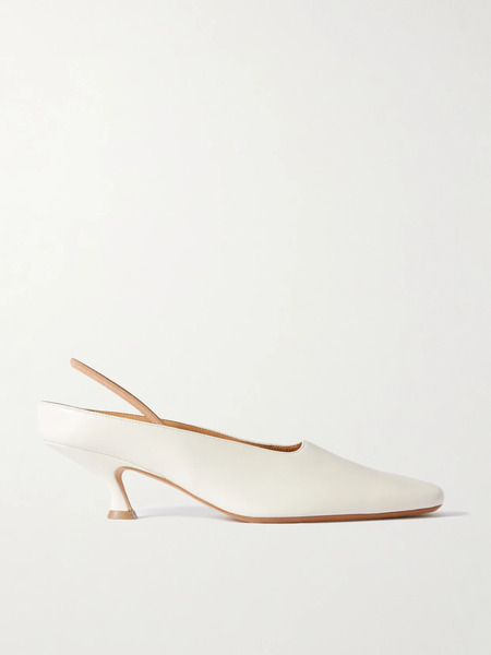  Calvin Klein Collection Calvin Klein Collection - Anna Convertible Leather Mules - Ivory 