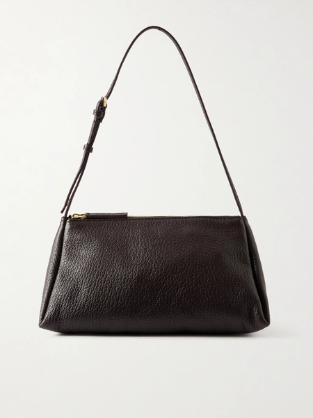  Calvin Klein Collection Calvin Klein Collection - Aurelis Textured-leather Shoulder Bag - Dark Purple 