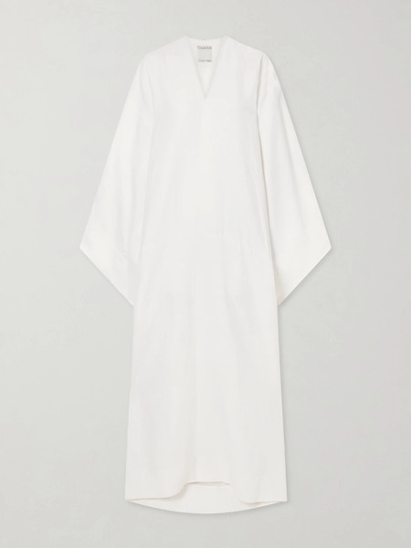  Calvin Klein Collection Calvin Klein Collection - Blake Cotton Maxi Dress - White 