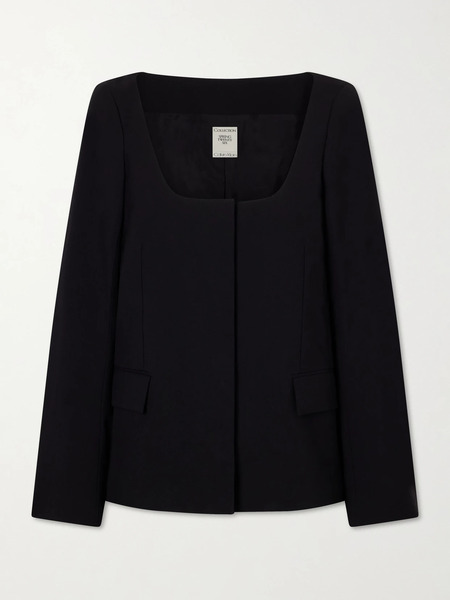  Calvin Klein Collection Calvin Klein Collection - Camille Wool-twill Jacket - Black 