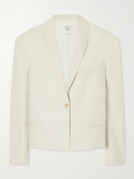  Calvin Klein Collection Calvin Klein Collection - Cordelia Wool-twill Blazer - Beige 