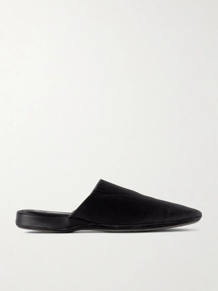  Calvin Klein Collection Calvin Klein Collection - Hugh Satin Mules - Black 