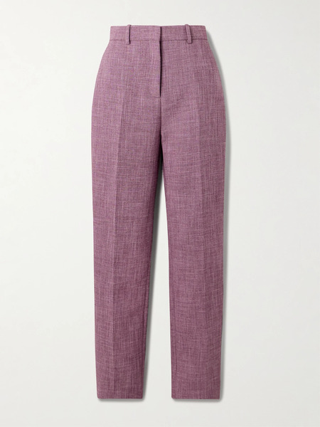  Calvin Klein Collection Calvin Klein Collection - Lucia Cotton-blend Skinny Pants - Purple 