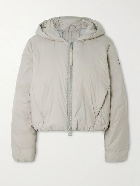  Canada Goose Canada Goose - Elba Cropped Padded Shell Down Jacket - Stone 