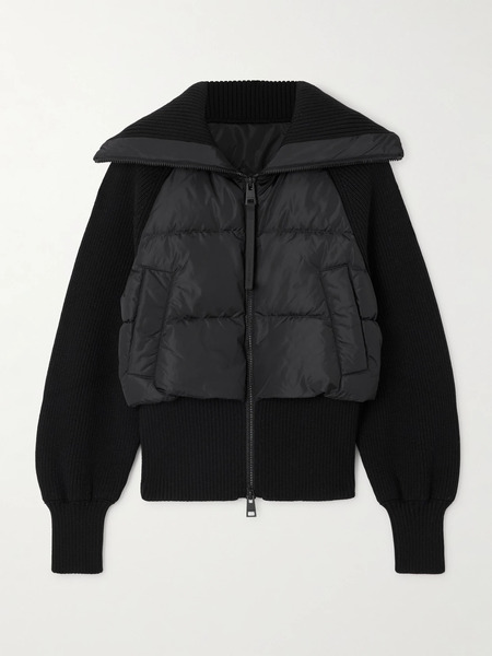  Canada Goose Canada Goose - Hybridge® Astoria Wool-trimmed Quilted Shell Down Jacket - Black 