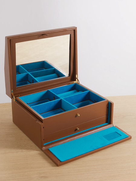  Carolina Bucci Carolina Bucci - + Pineider Printed Leather Jewelry Box - Brown 