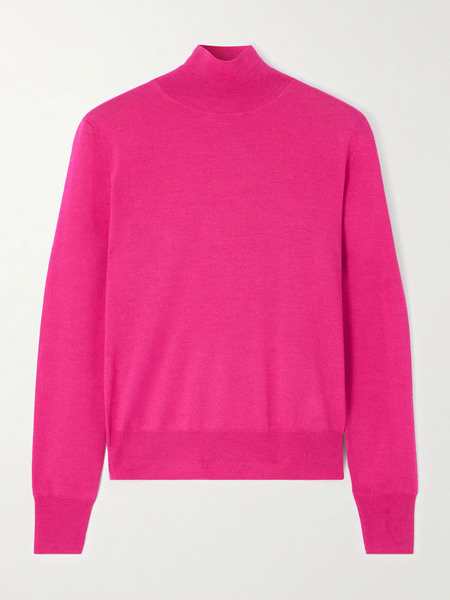  Carolina Herrera Carolina Herrera - Wool And Cashmere-blend Turtleneck Sweater - Red 