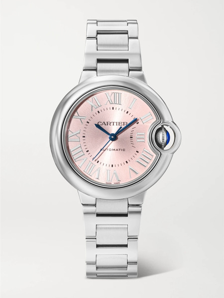  Cartier Cartier - Ballon Bleu De Cartier Automatic 33mm Stainless Steel Watch - Gray 
