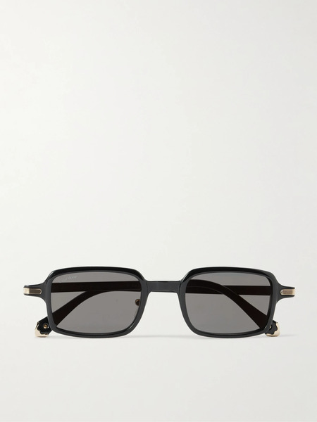  Cartier Eyewear Cartier Eyewear - Première De Cartier Rectangular-frame Acetate Sunglasses - Black 