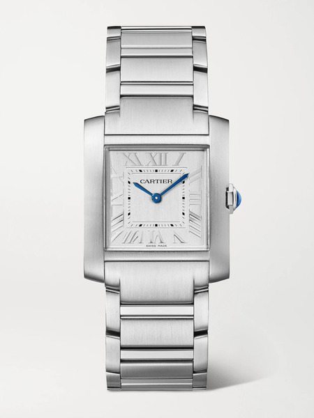  Cartier Cartier - Tank Française 32mm Medium Stainless Steel Watch - Gray 