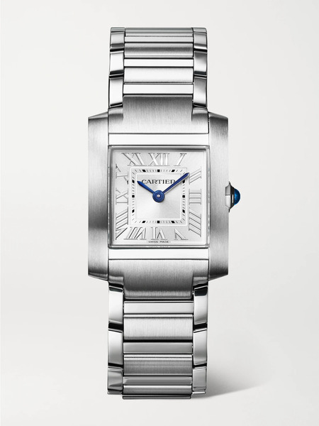  Cartier Cartier - Tank Française 21.2mm Small Stainless Steel Watch - Gray 