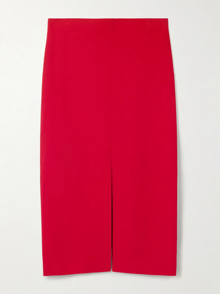  Carven Carven - Crepe Midi Skirt - Tomato Red 