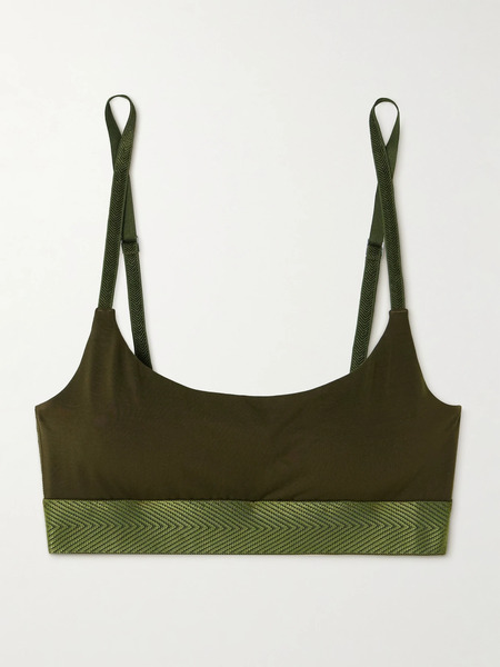  Cdlp Cdlp - Lyocell-blend Jersey Bralette - Dark Green 