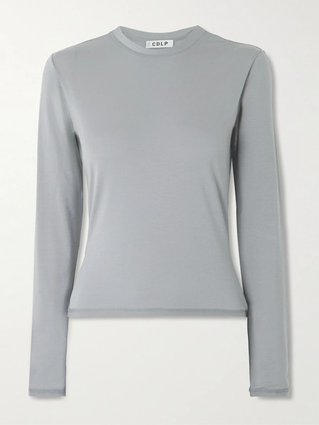  Cdlp Cdlp - Lyocell-blend T-shirt - Light Gray 