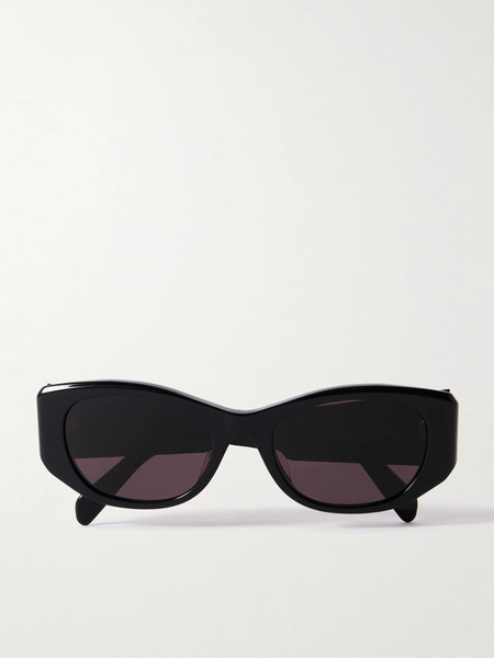  Celine Eyewear Celine Eyewear - Cat-eye Acetate Sunglasses - Black 