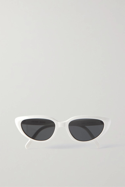  Celine Eyewear Celine Eyewear - Cat-eye Acetate Sunglasses - Ivory 