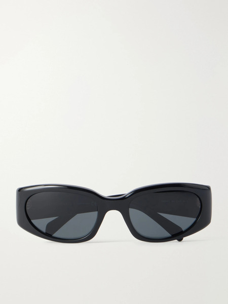  Celine Eyewear Celine Eyewear - Journey Round-frame Acetate Sunglasses - Black 