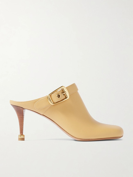  Chloé Chloé - Andrea Leather Mules - Tan 