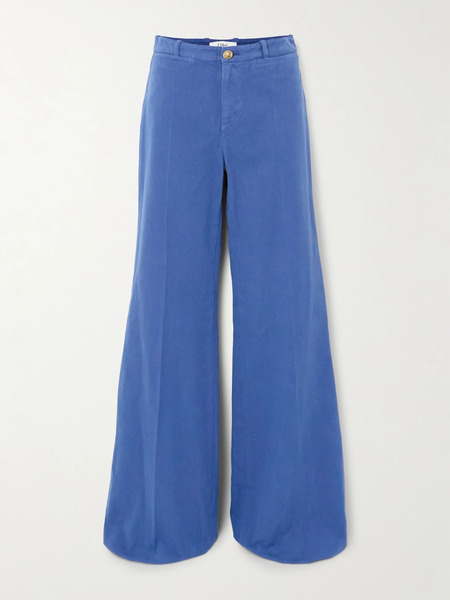  Chloé Chloé - Cotton-canvas Flared Pants - Blue 
